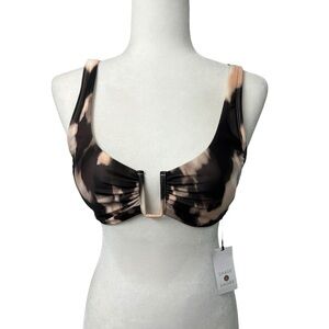 Shade & Shore Multicolored U Shaped Bikini Top - Size M (8-10)